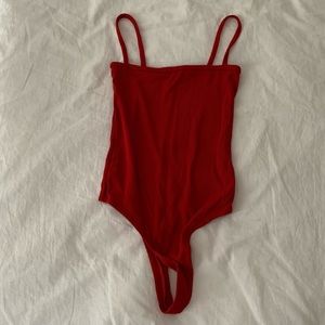 Brandy Melville Red body suit!!